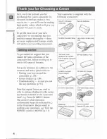 Preview for 4 page of Canon MV 20 i Instruction Manual