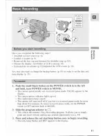 Preview for 11 page of Canon MV 20 i Instruction Manual