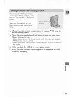 Preview for 67 page of Canon MV 20 i Instruction Manual