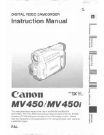 Preview for 1 page of Canon MV 450 i Instruction Manual