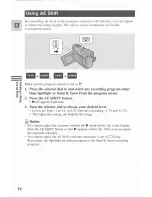 Preview for 72 page of Canon MV 450 i Instruction Manual