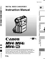 Canon MV MV4 Instruction Book preview