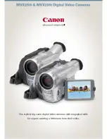 Canon MV MVX250i Brochure & Specs preview