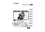 Canon MV MVX30i Instruction Manual preview