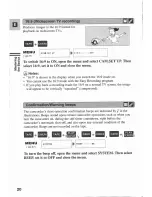 Preview for 20 page of Canon MV430 i Instruction Manual