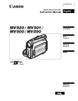 Canon MV890 Instruction Manual preview