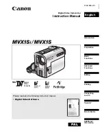 Canon MVX1S Instruction Manual preview