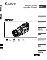 Canon MVX3 Instruction Manual preview