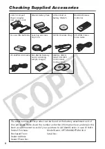 Preview for 8 page of Canon Optura 30 - optura 30 minidv camcorder Instruction Manual