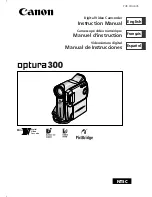 Canon Optura 300 Instruction Manual preview