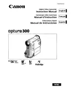 Preview for 1 page of Canon optura300 Instruction Manual