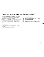 Preview for 2 page of Canon pz-e1 Instructions Manual