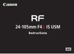 Canon RF-24-105mm-f-4L-IS-USM Instructions Manual preview