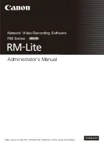 Canon RM-Lite 1.0 Administrator'S Manual preview