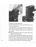 Preview for 14 page of Canon Speedlite 133 D Instructions Manual