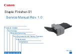 Preview for 1 page of Canon Staple Finisher-S1 Service Manual