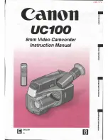 Canon UC 100 Instruction Manual preview