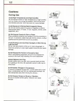 Preview for 124 page of Canon UC 2 Hi Instruction Manual