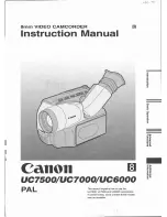 Canon UC 6000 Instruction Manual preview