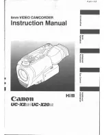 Preview for 1 page of Canon UC-X2 Hi Instruction Manual