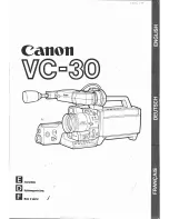 Preview for 1 page of Canon VC 30 Instructions Manual