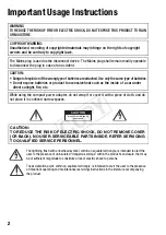 Preview for 2 page of Canon VIXIA HF M52 Instruction Manual