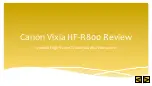 Preview for 1 page of Canon Vixia HF R800 Review