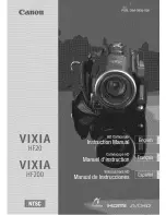 Preview for 1 page of Canon VIXIA HF200 Instruction Manual