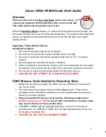 Canon VIXIA HF200 Quick Start Manual preview