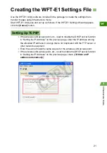 Preview for 21 page of Canon WFT-E1 Network Setup Manual