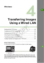 Preview for 47 page of Canon WFT-E1 Network Setup Manual