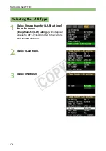 Preview for 72 page of Canon WFT-E1 Network Setup Manual