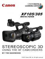 Canon XF105 White Paper preview