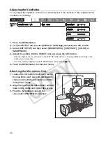 Preview for 22 page of Canon XL H1 Instruction Manual