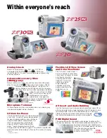 Preview for 3 page of Canon ZR20 Brochure