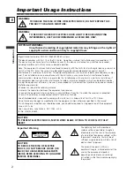 Preview for 2 page of Canon ZR60 Instruction Manual