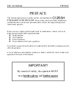 Preview for 3 page of Cantek C12RSH Operation Manual