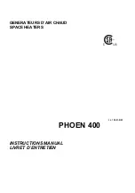 Cantherm PHOEN 400 Instruction Manual preview