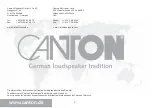 Preview for 2 page of Canton Digital Movie DM 90.2 Operating Instructions Manual