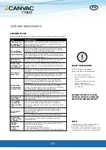 Preview for 54 page of CANVAC Q HEAT R Series User Manual