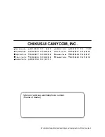 Preview for 59 page of CanyCom CM1305 Operator'S Manual