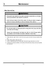 Preview for 85 page of CanyCom Masao CMX1402 Operator'S Manual