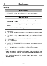 Preview for 87 page of CanyCom Masao CMX1402 Operator'S Manual