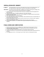 Preview for 9 page of Capital MAESTRO MWD30EST Installation Instructions Manual