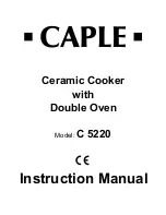 Caple C 5220 Instruction Manual preview