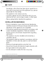 Preview for 4 page of Caple C871GBK Instruction Manual