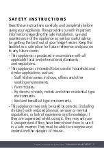 Preview for 3 page of Caple CAFF42 Instruction Manual