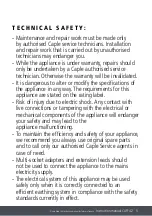 Preview for 5 page of Caple CAFF42 Instruction Manual