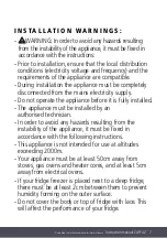 Preview for 7 page of Caple CAFF42 Instruction Manual