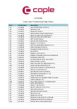 Preview for 8 page of Caple CAFF45GM Technical Manual